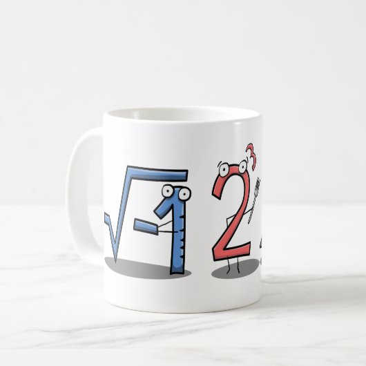 I 8つの合計pi (私はパイを食べました)の数学のマグ コーヒーマグカップ (正面左)