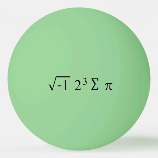 i 8 sum pi算数おもしろい式Pi日 卓球ボール (正面)
