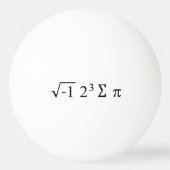 i 8 sum pi算数おもしろい式Pi日 卓球ボール (裏面)