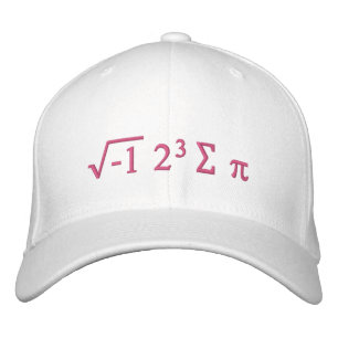 i 8 sum pi - I 食べ Some Pi おもしろい Math Joke 刺繍入りキャップ