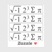 i 8 sum pi - I 食べ Some Pie - おもしろい Math Formula S シール (シート)