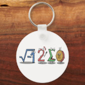 i 8 sum pi (I 食べ Some Pie) Math Keyring キーホルダー (正面)