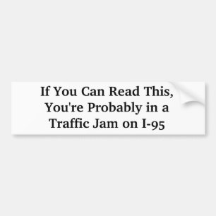 I-95ボスト笑わされるンマサチューセッツ州バンパーステッカー バンパーステッカー