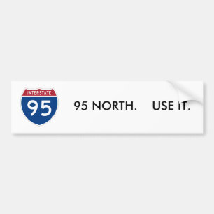 I-95_svg、北95。 それを使用して下さい バンパーステッカー