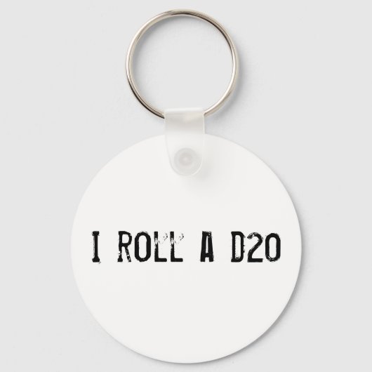 I a 転が d20 - keychain キーホルダー (正面)
