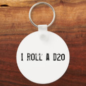 I a 転が d20 - keychain キーホルダー (正面)