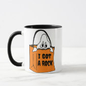 I a Rock 得 Teeハロウィンおもしろい幽霊の衣装 マグカップ (左)