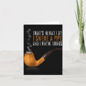 I A That's What Smoke Pipe Know カード (正面)