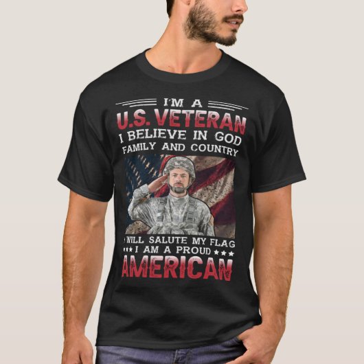 I A U S退役軍人 Tシャツ (正面)