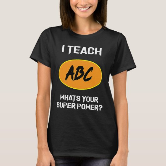 I ABC教え先生の英会話に対する感謝 Tシャツ (正面)