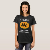 I ABC教え先生の英会話に対する感謝 Tシャツ (正面フル)
