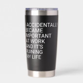 I Accidentally Became Important At Work Co-workers 保温保冷タンブラー (背面)