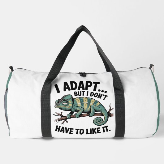 I Adapt, But Don't Like ダッフルバッグ (裏面)