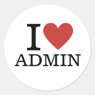 I Admin (❤️Employees)のカスタム ラウンドシール