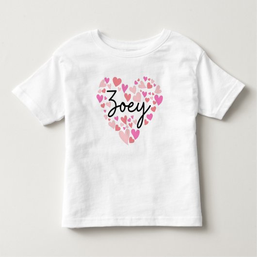 I adore Andi - hearts for Andi トドラーTシャツ (正面)