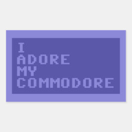 I Adore My Commodore （C64版） 長方形シール