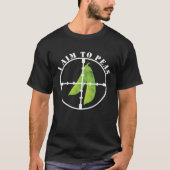 I aim to peas Veggie Pun  Pun World Peace Tシャツ (正面)