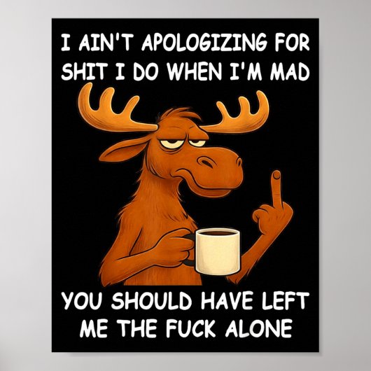 I Ain't Alogizing For I Do When I'm Mad You Should ポスター (正面)