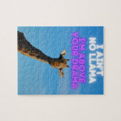 I Ain't No Llama, I'm Above Your Drama Giraffe   ジグソーパズル (横)