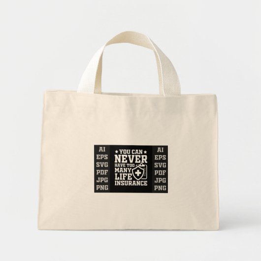 I Always Blew Up at My Work Tote Bag – 面白いグラフ ミニトートバッグ (正面)
