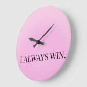 I always win clock ラージ壁時計 (傾斜)