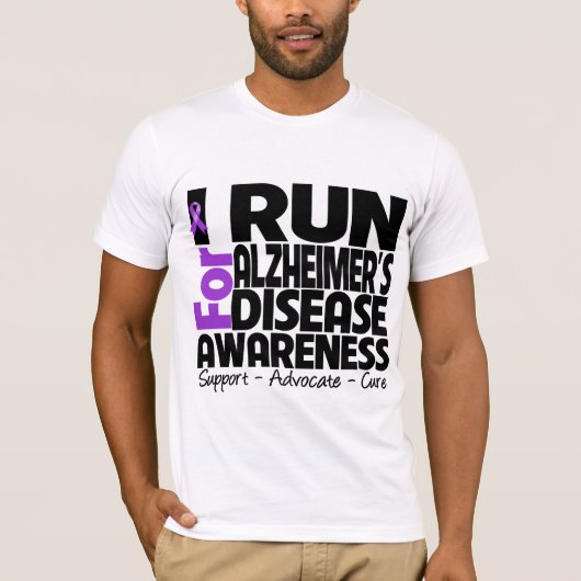 I Alzheimersの病気の認識度のために走られて Tシャツ (正面)