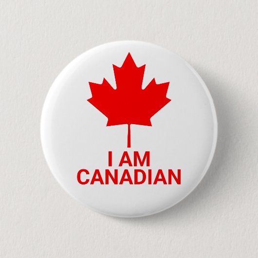 I Amカナダ，カナダ，カナダ，プライド，国，国 缶バッジ (正面)