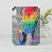 I AMプライド5x7空白のグリーティングカード サンキューカード (スタンド正面)