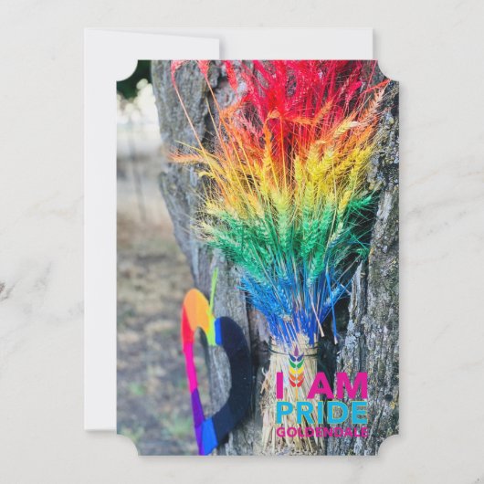 I AMプライド5x7空白のグリーティングカード サンキューカード (正面)