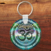 I Am – インスピレーションやる気を起こさせるナマステシンボル キーホルダー (正面)