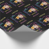 I AM – ブラック前向き・ブラウン・ガール肯定 ラッピングペーパー (角)