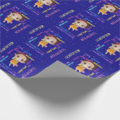 I AM – ブラック前向き・ブラウン・ガール肯定 ラッピングペーパー (角)