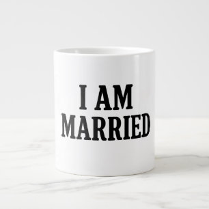 I Am -結婚した Gift for Colomes ジャンボコーヒーマグカップ