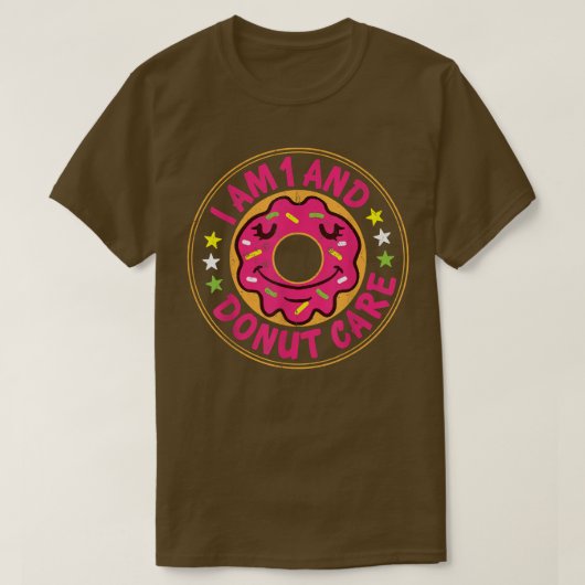 I Am 1 And Dout 気に Happy 1th Birthday Douts  Tシャツ (デザイン正面)