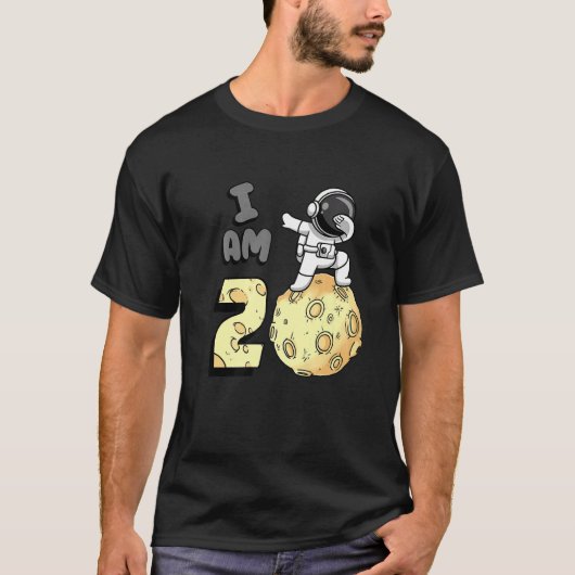 I Am 2宇宙キッド・ムーン・ウォーカー2nd Birthda Tシャツ (正面)