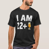 I Am 22 Plus 1中指23おもしろい日目23 Tシャツ (正面)