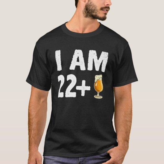 I Am 22 Plus 1中指23おもしろい日目23 Tシャツ (正面)
