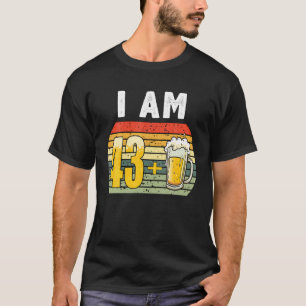 I am 43 Plus Beer - 44th Birthday Party Beerr Love Tシャツ