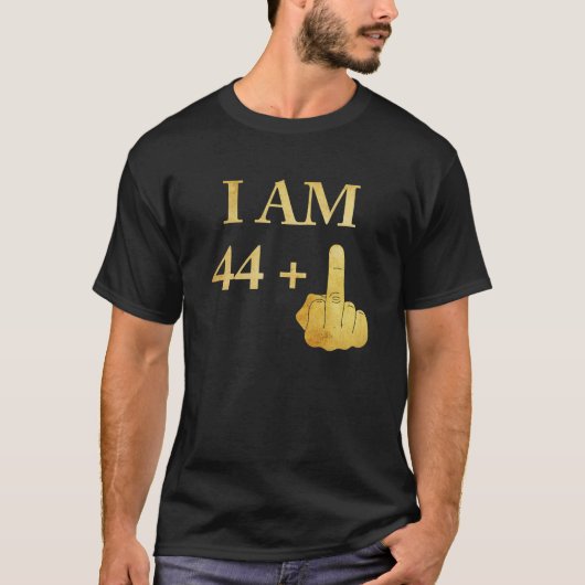 I Am 44 Plus 1 45おもしろいth誕生日1975 1976 Tシャツ (正面)