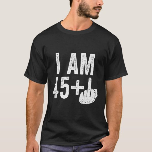 I Am 45 Plus中指46番 Tシャツ (正面)
