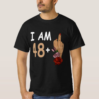 I Am 48 Plus 1 Mid Finger For A 49誕生日49 Y Tシャツ