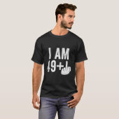 I am 49 Plus中指Tシャツ50誕生日S Tシャツ (正面フル)