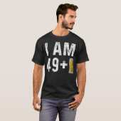 I Am 49 Plus 1 Beer 50誕生日ギフト Tシャツ (正面フル)