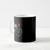 I Am 49 Plus 1 Middle Finger Funny 50th Birthday W コーヒーマグカップ (正面左)