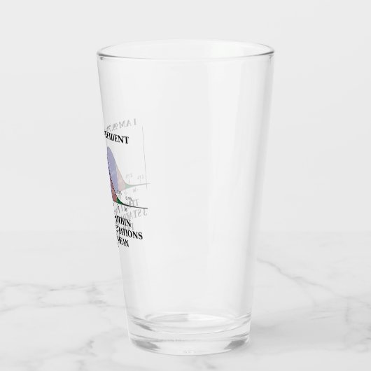 I Am 99.7% Confident Fall Within 3 Standard Dev タンブラーグラス (左)