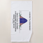 I Am 99.7% Confident Fall Within 3 Standard Dev ビーチタオル (正面)