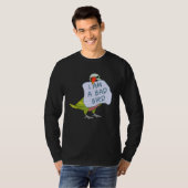 I Am A Bad Bird I Funny Moustache Parakeet Parrot Tシャツ (正面フル)