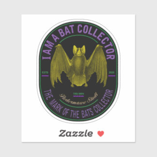 I am a bat collector シール
