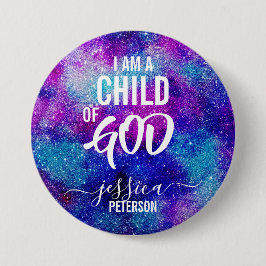 「I AM A CHILD OF GOD」ボタン·ピン 缶バッジ