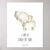 I am a Child of God Bible Verse ポスター (正面)